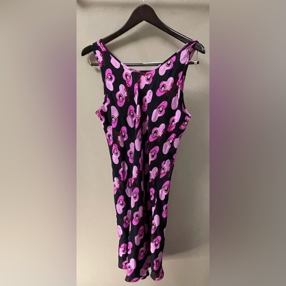 Universal Women VTG 90’s Betty Boop Printed Silk Slip Dress Nightgown Size Med - Picture 2 of 4